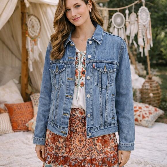 Levi's Jackets & Blazers - Levi's Premium Denim Trucker Jacket XS